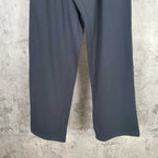 Balenciaga pants, dark blue wide-leg with straight hem