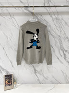 Givenchy crewneck sweatshirt in light gray with Mickey Mouse graphic in black and blue