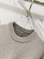 Givenchy crewneck sweatshirt neckline and ribbed collar with brand tag