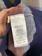 Gucci long cardigan interior care label with Made in Italy text