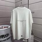 White Givenchy T-shirt with back graphic text and crew neck