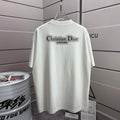 White Christian Dior short-sleeve T-shirt with back center logo print