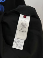 Black Gucci T-shirt back neck label with size and care tags