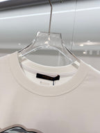 White Louis Vuitton T-shirt crew neck with inner neckline label