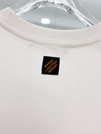 White Louis Vuitton T-shirt interior neck label patch