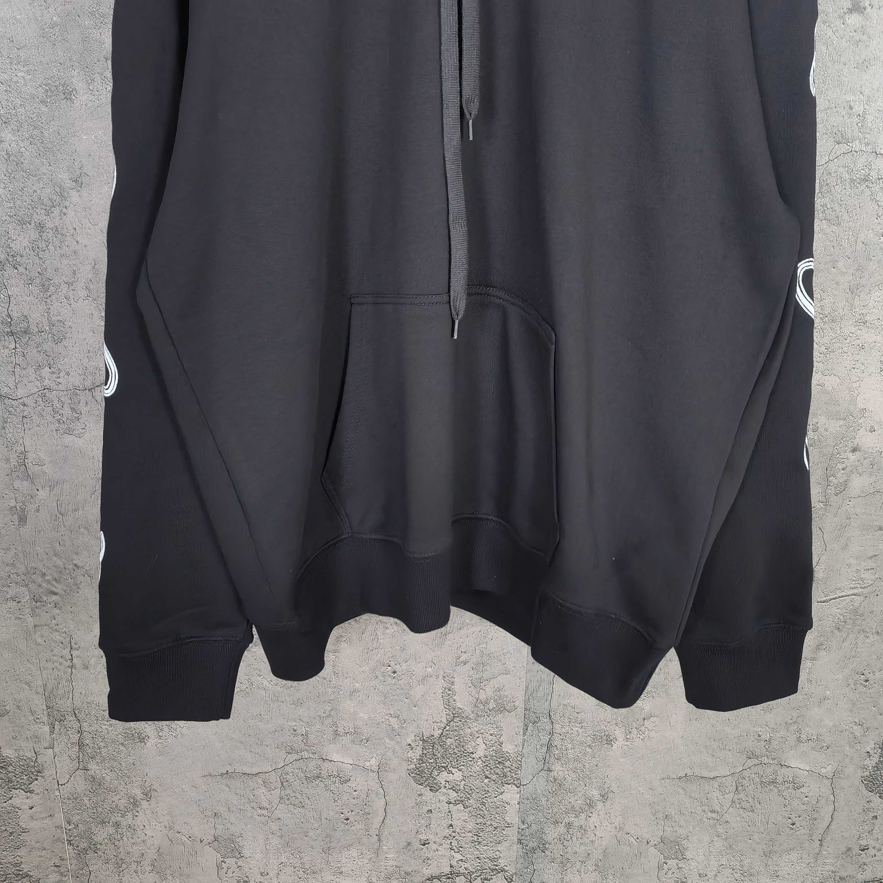 Black Balenciaga zip hoodie with front kangaroo pocket
