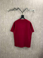 Gucci red short-sleeve T-shirt, back view on hanger