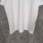 Balenciaga short in white fabric with curved hem