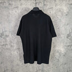 Balenciaga polo shirt, dark color, short sleeves, back view