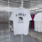 Amiri white T-shirt back with large AMIRI text and small logo