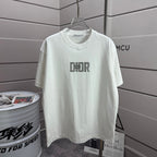 Dior short-sleeve T-shirt in white with large front graphic print