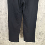 Balenciaga black wide-leg pants, straight fit