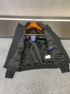 Jacket interior lining, black, with pocket and size tag