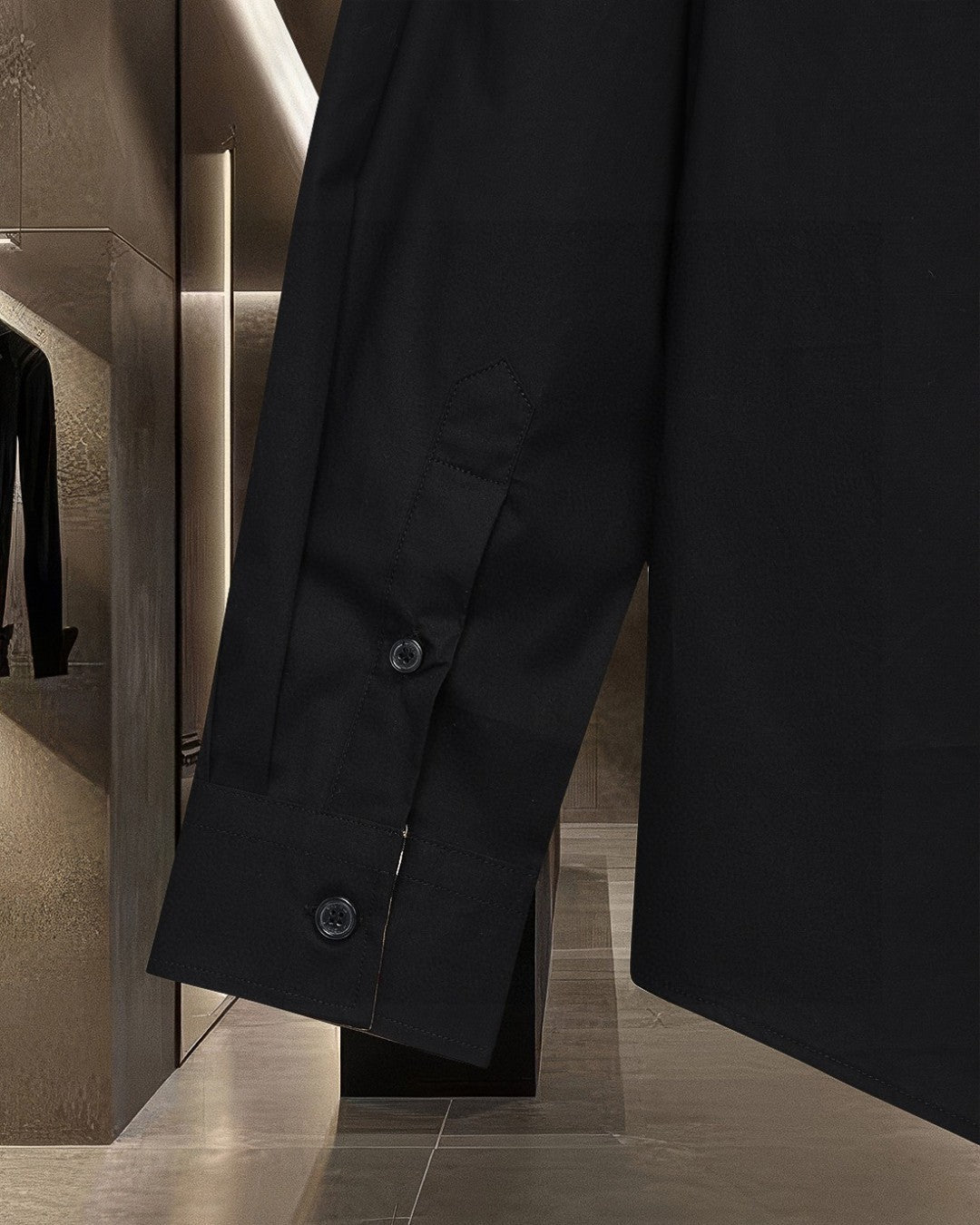 Burberry long-sleeve button-up shirt sleeve with cuff buttons