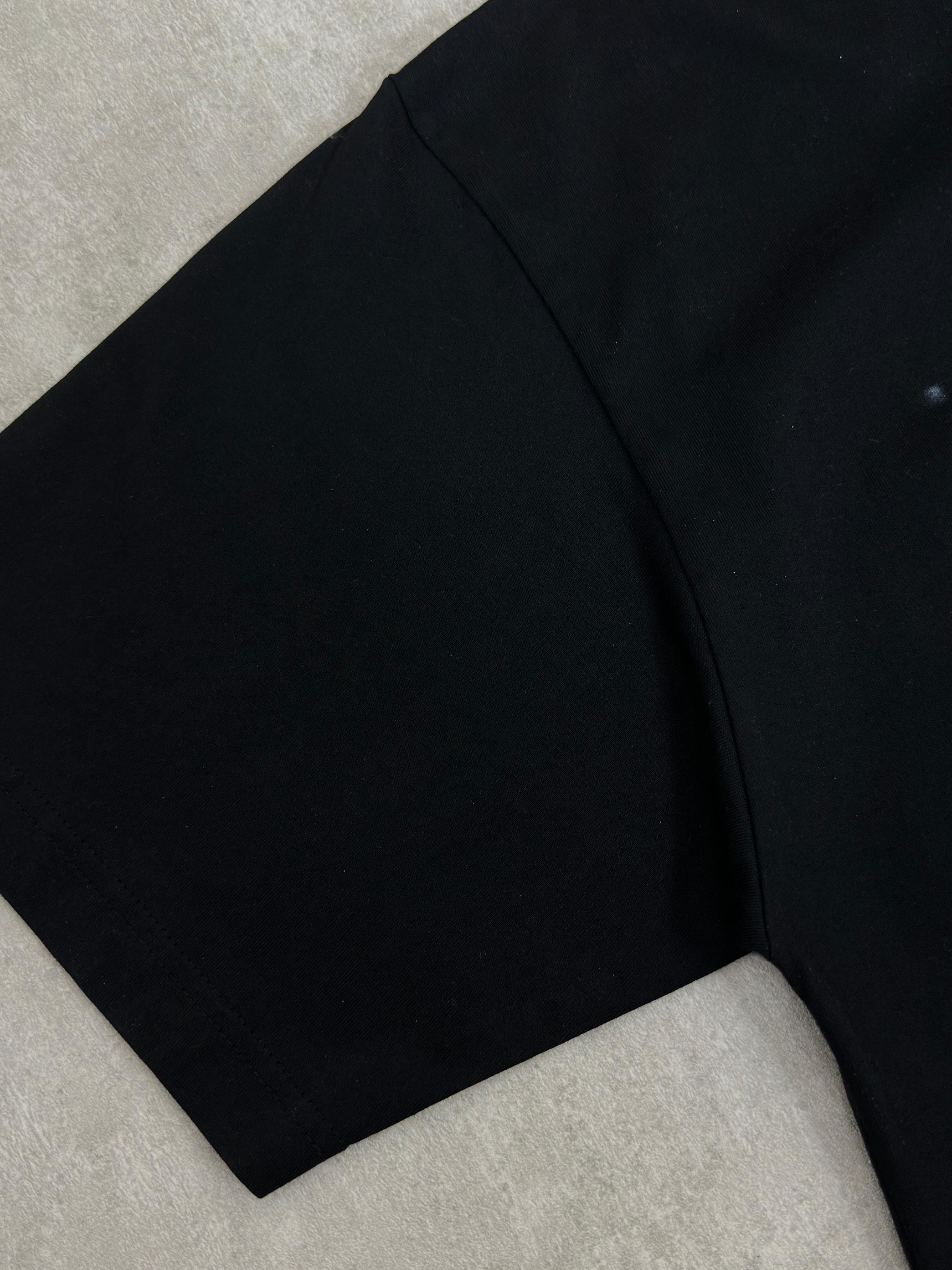 Balenciaga short-sleeve T-shirt, black fabric with side seam visible