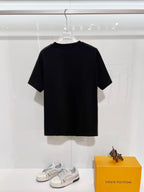Black Dior T-shirt back view, short sleeves