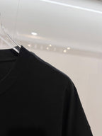 Black Dior T-shirt shoulder and sleeve seam