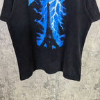 Balenciaga black T-shirt with blue Eiffel Tower graphic