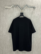 Balenciaga black crewneck T-shirt with plain back and short sleeves
