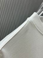Givenchy T-shirt side panel, white fabric with stitched hem