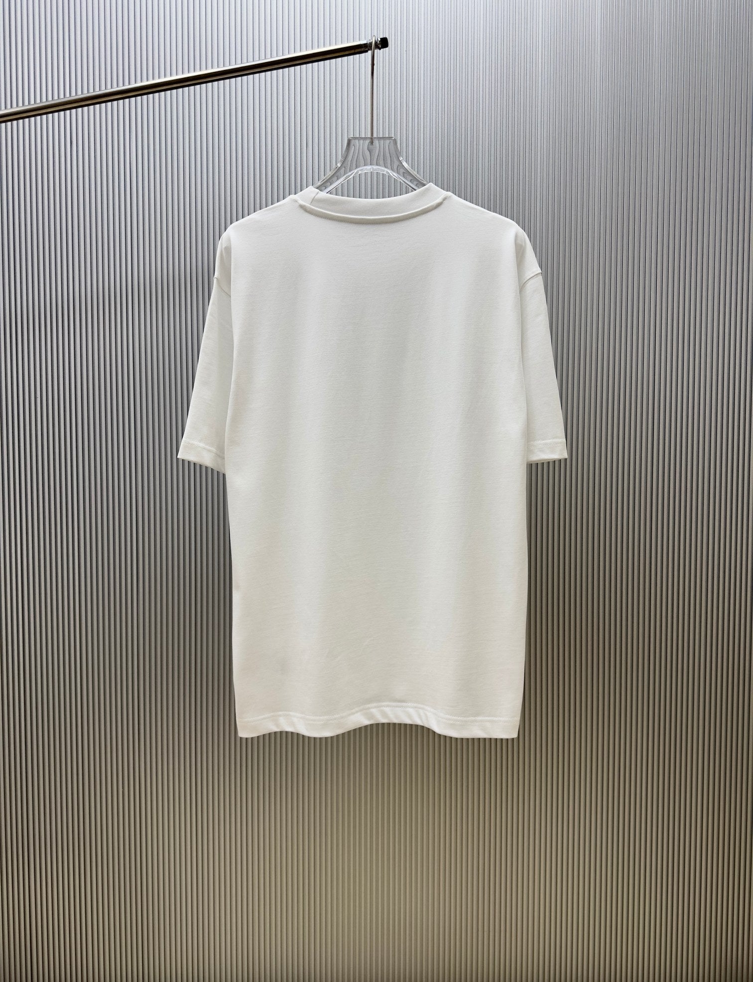 Givenchy T-shirt, white crew neck short sleeves, back view