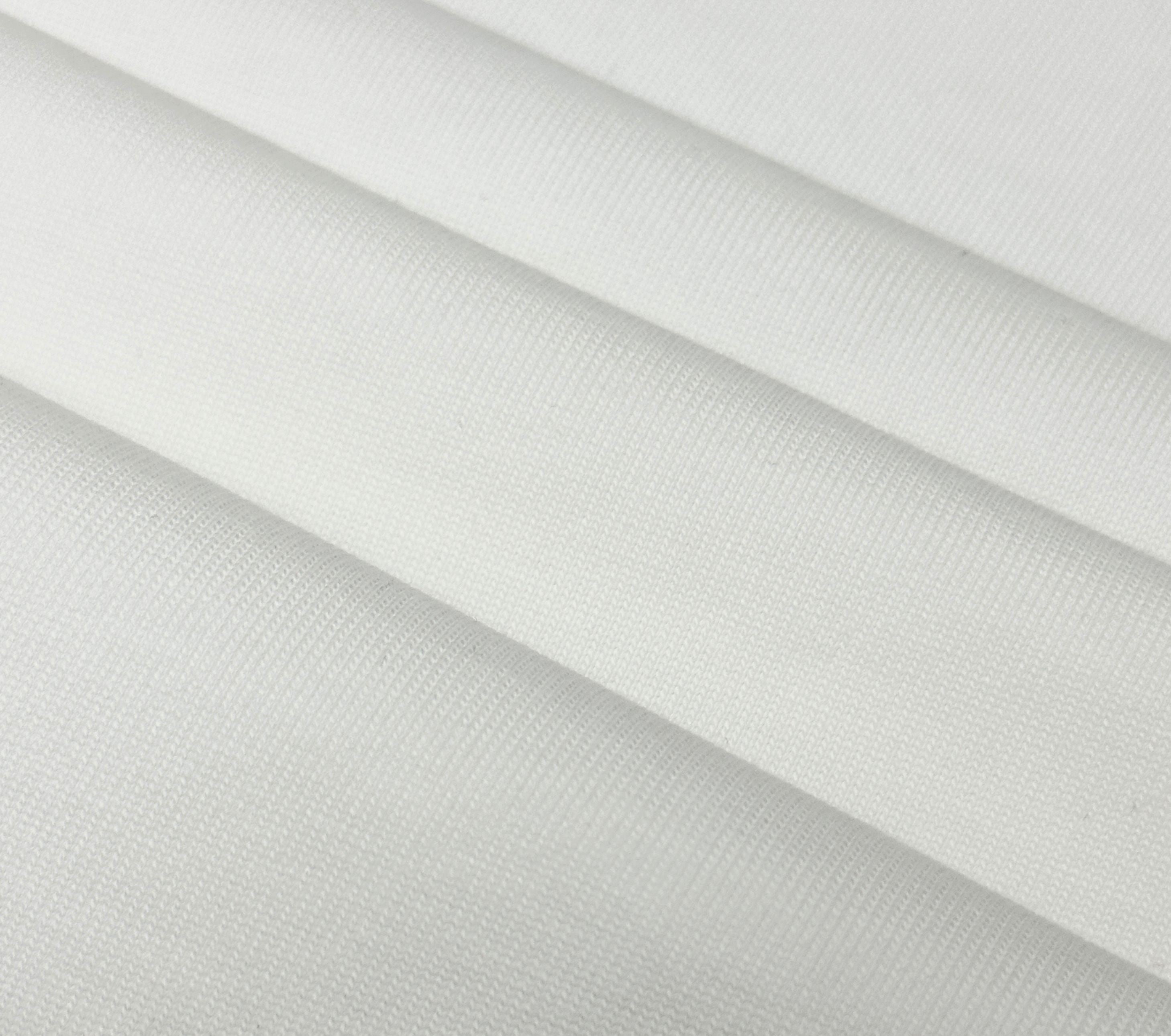 White knit T-shirt fabric, close-up texture
