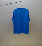 Blue Givenchy crew-neck T-shirt with short sleeves