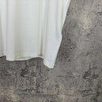 Balenciaga white shorts, side hem and seam detail