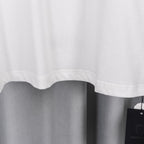 White T-shirt hem with side vent and clean fabric finish