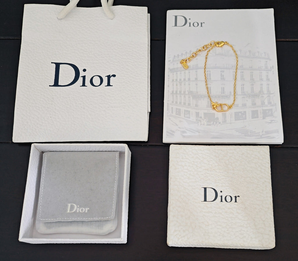 Dior bracelet with branded gift box and small pouch