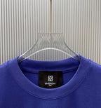 Blue Givenchy crew-neck T-shirt with visible inside label