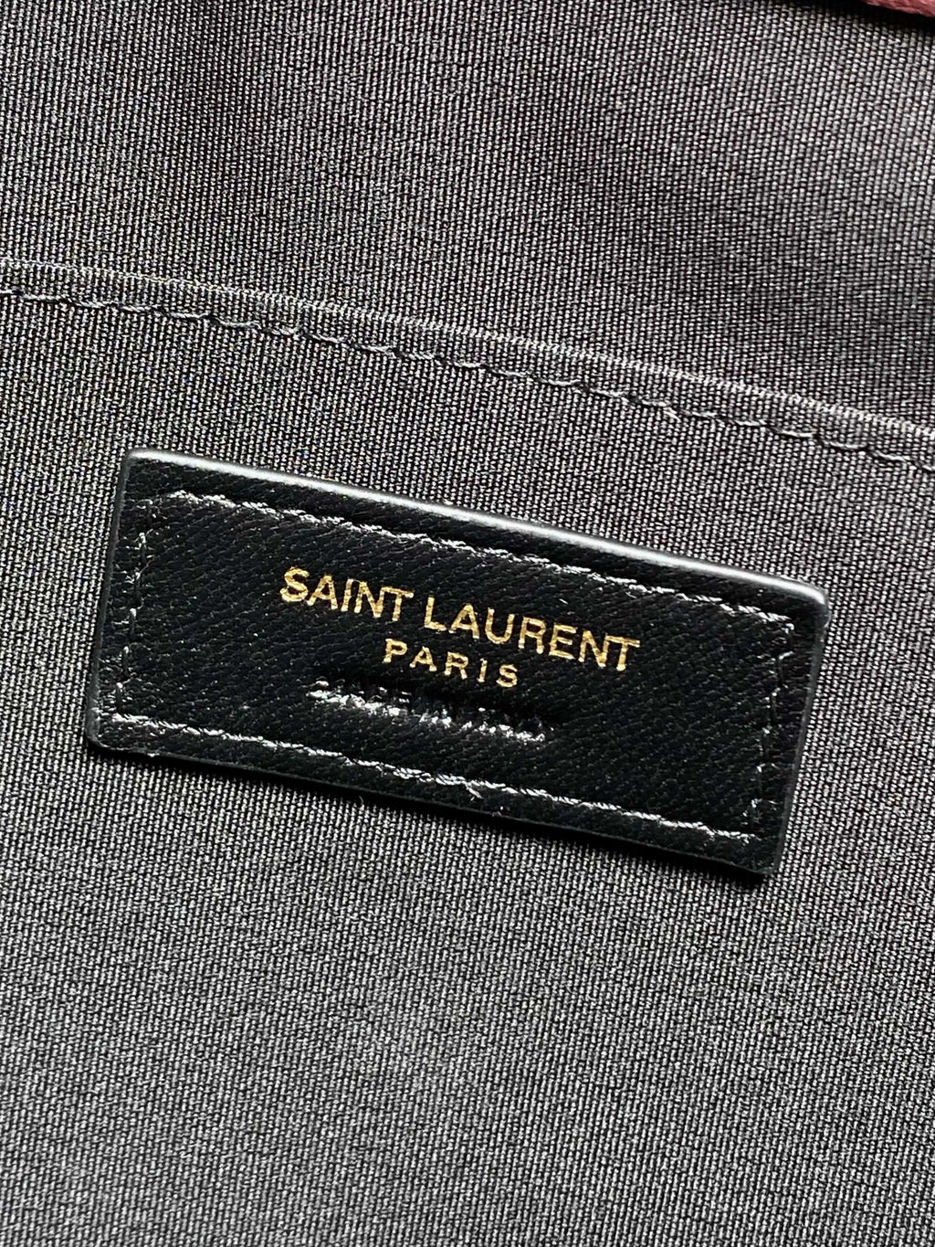 Black interior label reading SAINT LAURENT PARIS