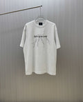 Light gray Givenchy crewneck T-shirt with tree-branch graphic and logo at chest