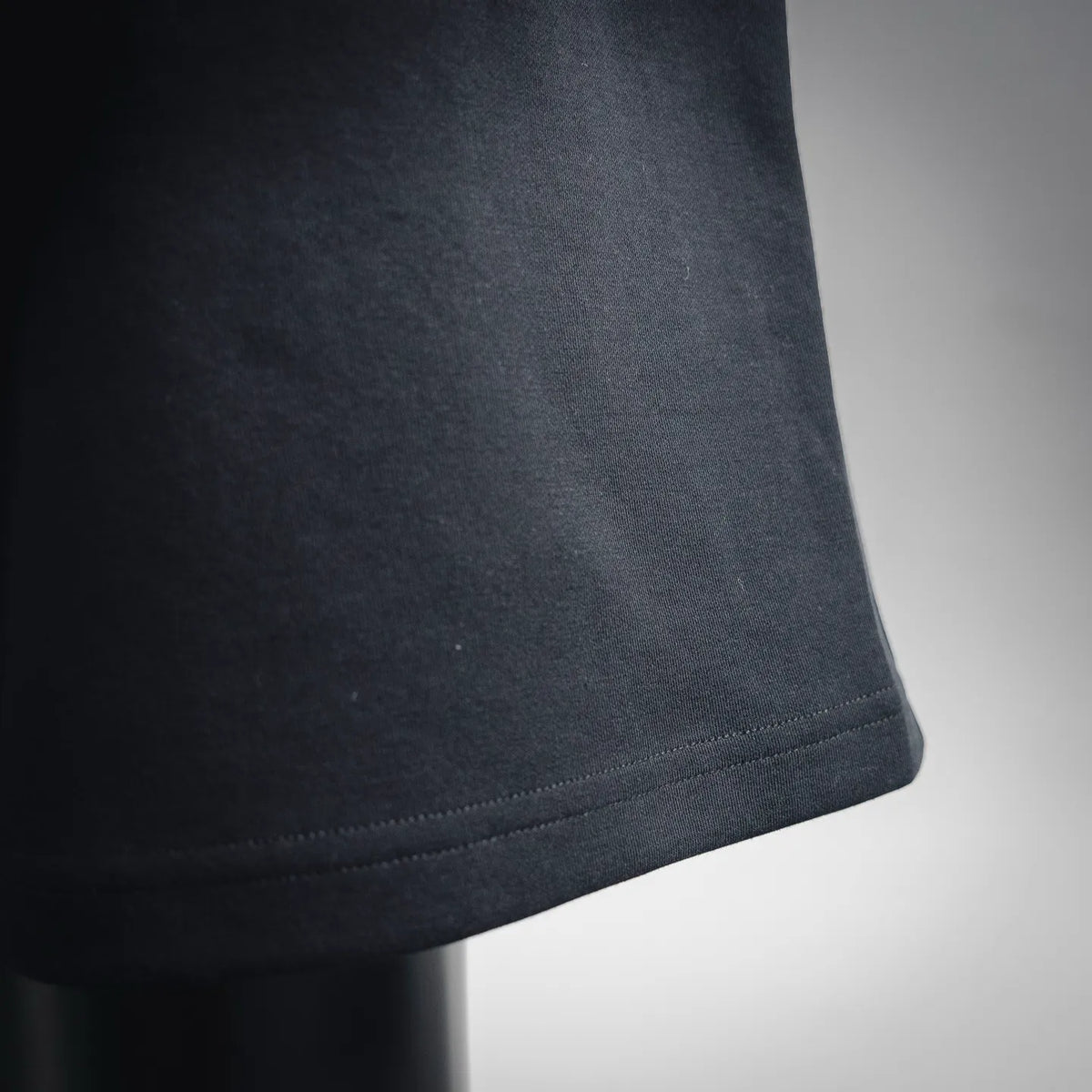 Fendi dark navy shorts with straight hem and subtle stitched edge