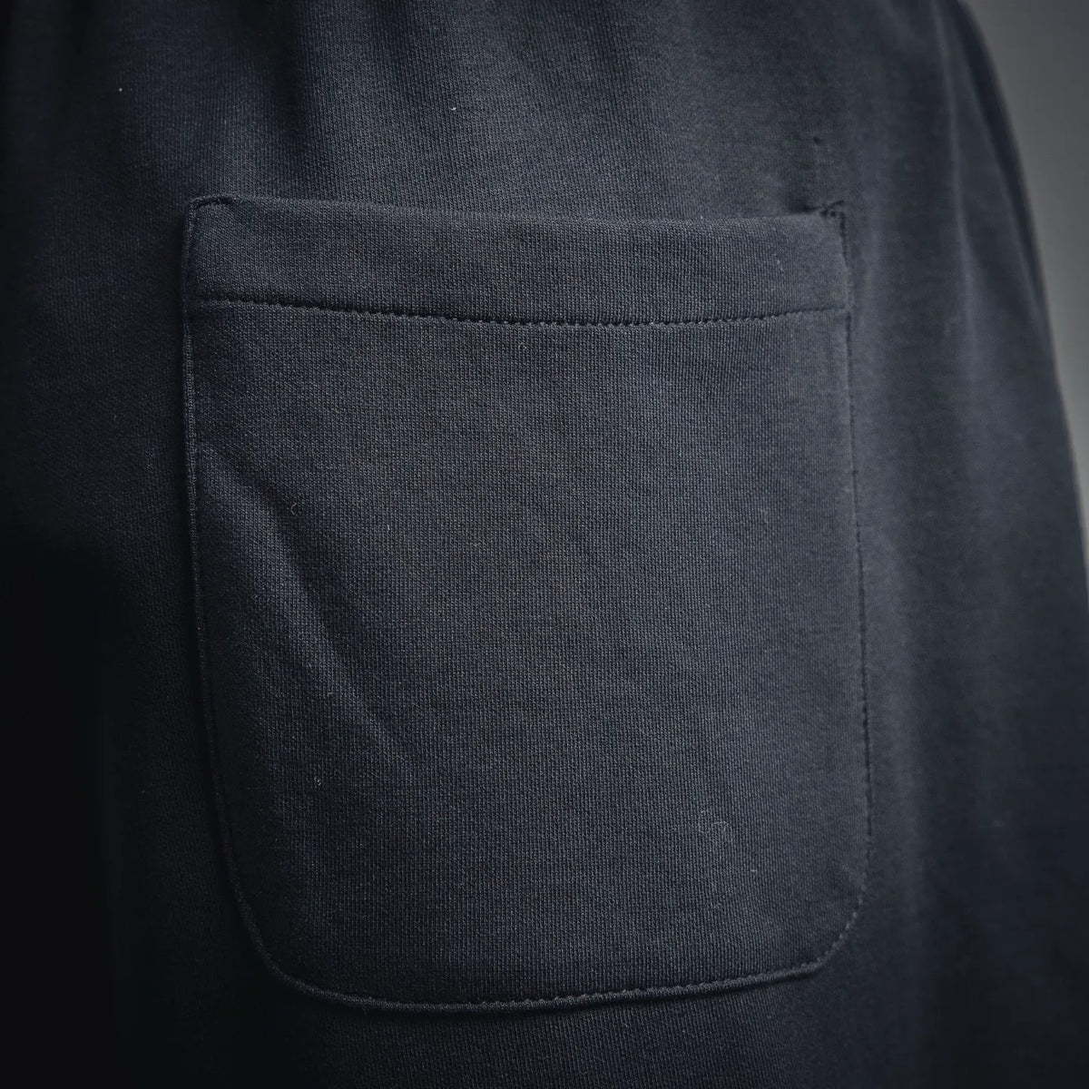 Fendi dark navy shorts with stitched front pocket on back side