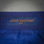 Blue Louis Vuitton Paris label on waistband interior