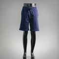 Prada blue drawstring shorts with elastic waistband and side seam