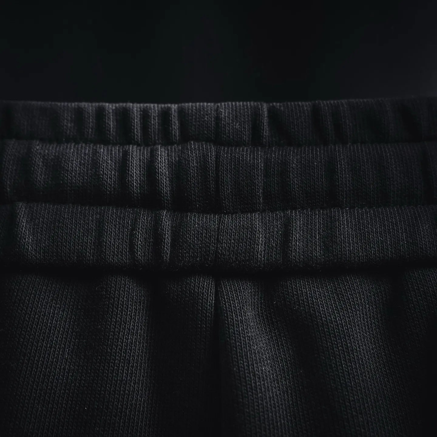 Prada black elastic waistband and soft ribbed fabric