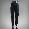 Black Prada cargo pants with drawstring waist and side utility pockets