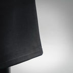 Prada black shorts hem with clean stitched edge