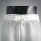 White Prada shorts with adjustable front drawstring