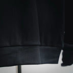 Prada dark jacket hem with elastic cuff detail