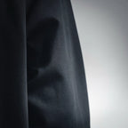 Prada dark jacket fabric close-up with subtle textured finish