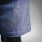Prada blue shorts fabric panel with visible woven texture