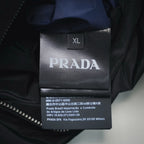Black inside label showing XL and Prada text with care details
