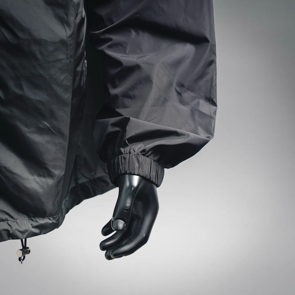 Prada black jacket sleeve with elastic cuff detail
