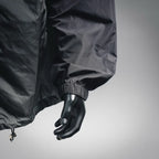Prada black jacket sleeve with elastic cuff detail