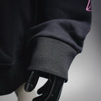 Chrome Hearts hoodie sleeve cuff and ribbed hem detail.