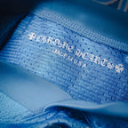 Light blue jersey inside neck label and stitching with Made in U.S.A. text