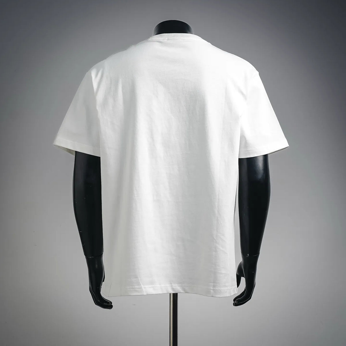 White Dior short-sleeve T-shirt, back view